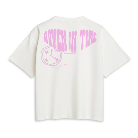 im late tee bubble gum white