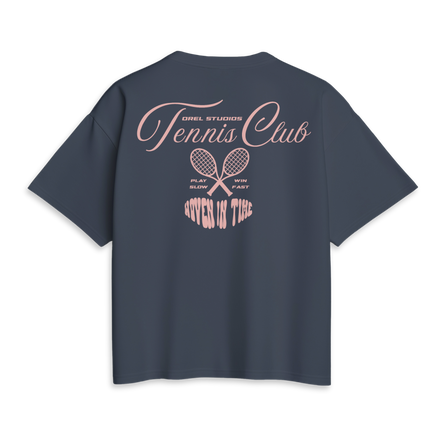 tennis club tee rose navy