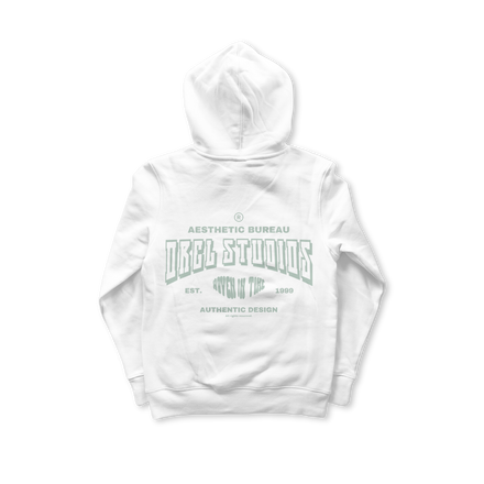 bureau hoodie aloe white