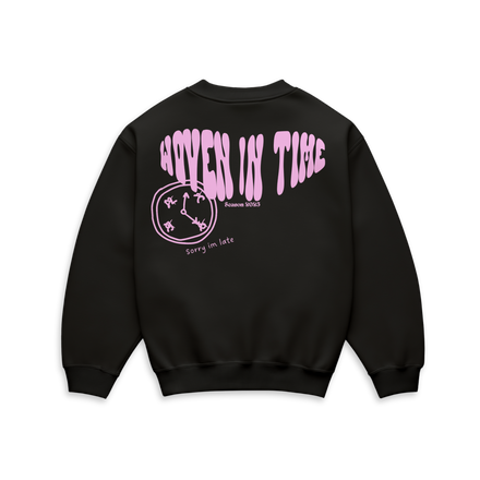 im late sweater bubble gum black