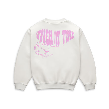 im late sweater bubble gum white