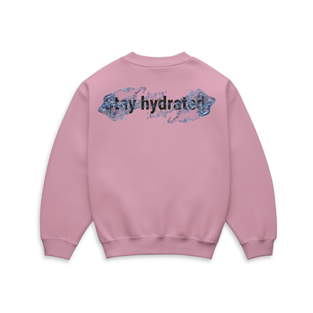 stay hydrated. sweater bubble gum