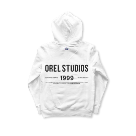 timeless hoodie white